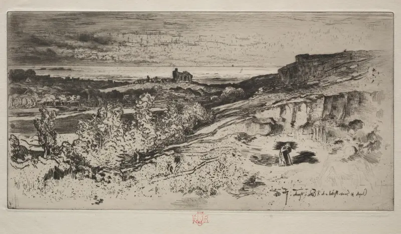 Kapellet Saint-Michel i L'Estre av Félix Hilaire Buhot
