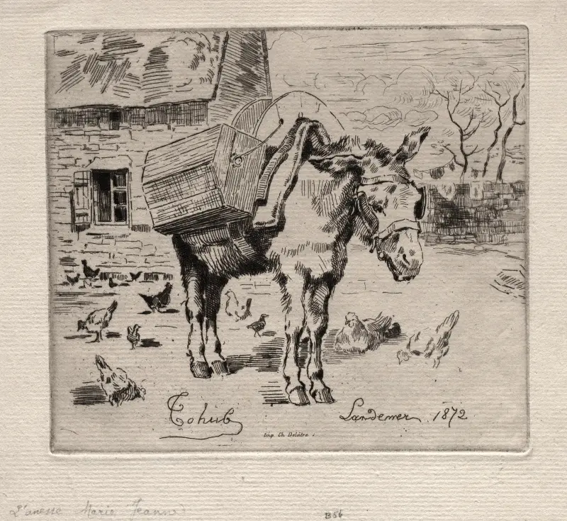 The Mule, Marie-Jeanne av Félix Hilaire Buhot