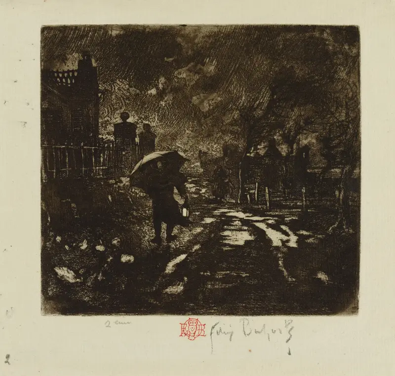 The Night Patrol av Félix Hilaire Buhot