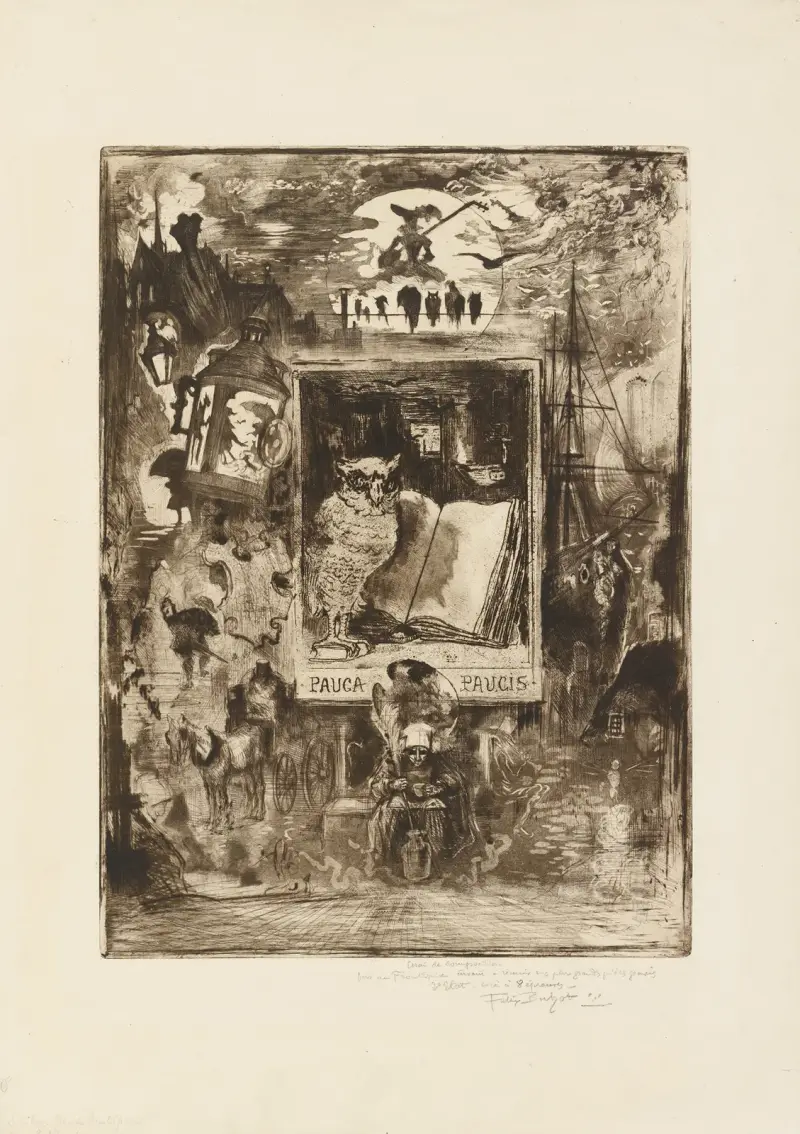 Die Eule, 1883 – Nr. 1 von Félix Hilaire Buhot