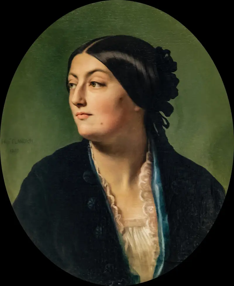 Jeanne Elisabeth, known as Isabelle Hittorf av Jean-Hippolyte Flandrin