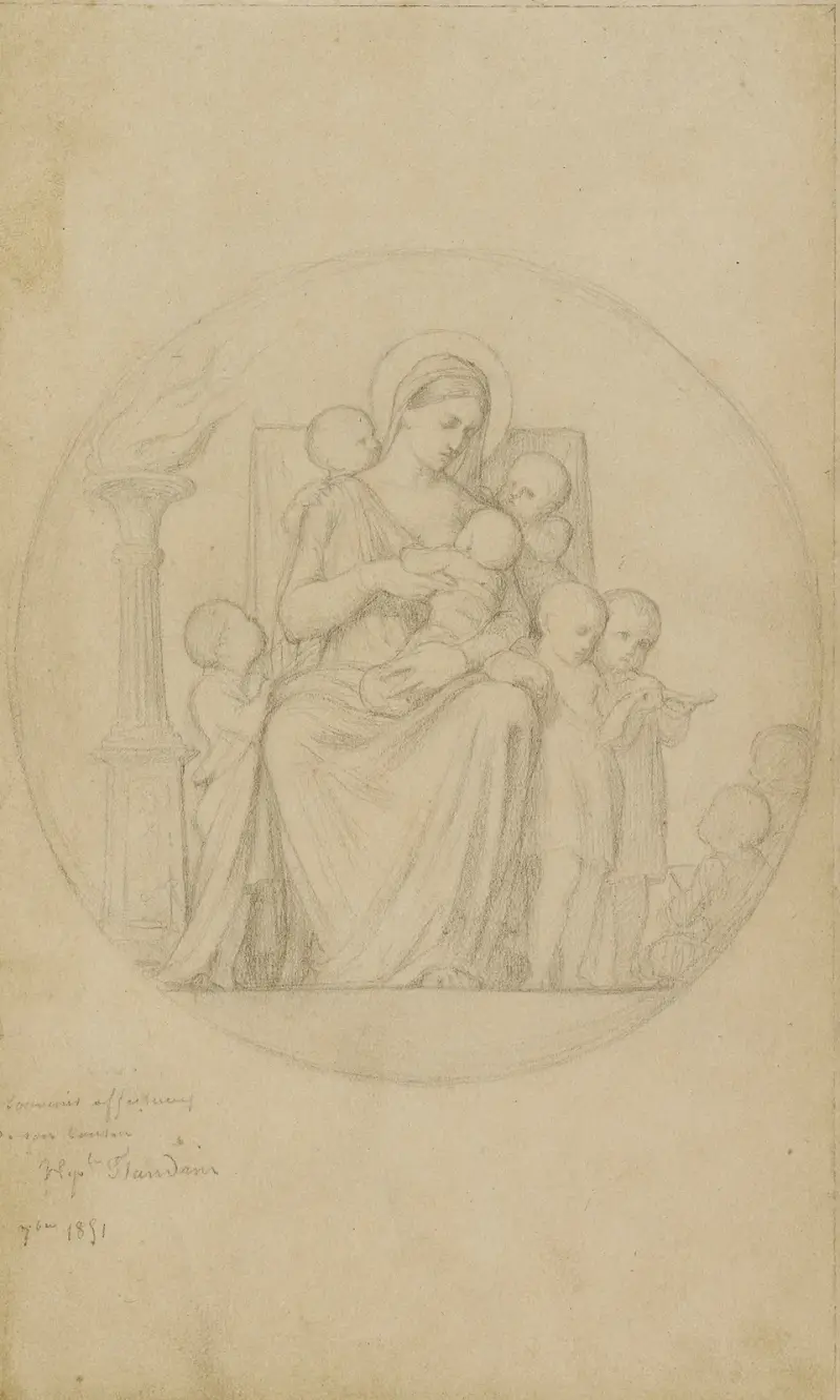Die Barmherzigkeit von Jean-Hippolyte Flandrin