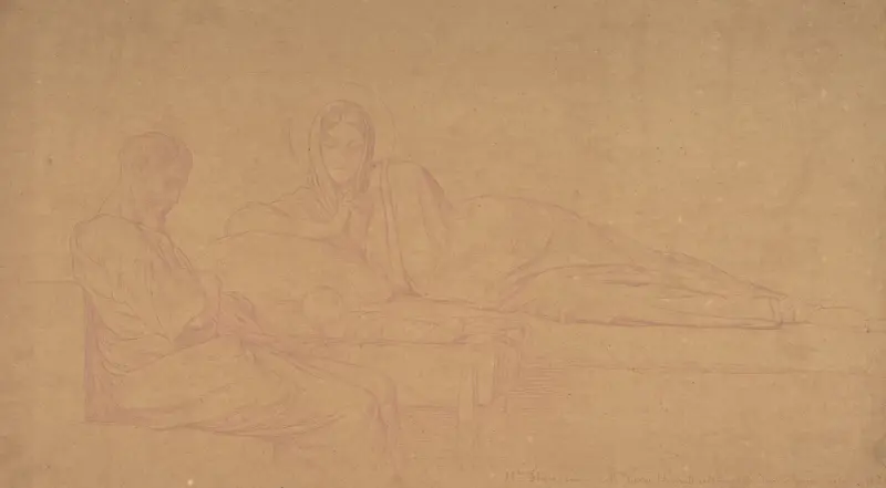 Die Geburt Christi von Jean-Hippolyte Flandrin
