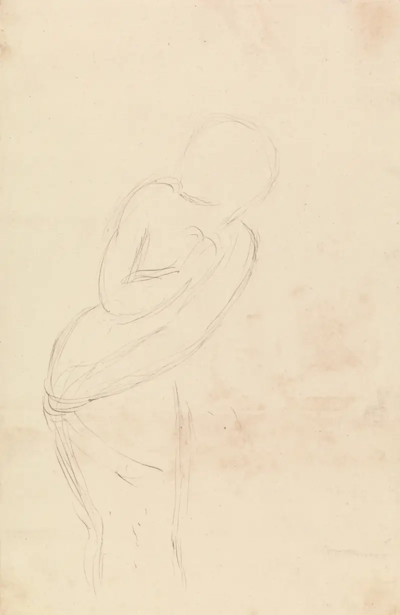 Sketch of a Woman (Study for Isabella and the Pot of Basil) av William Holman Hunt