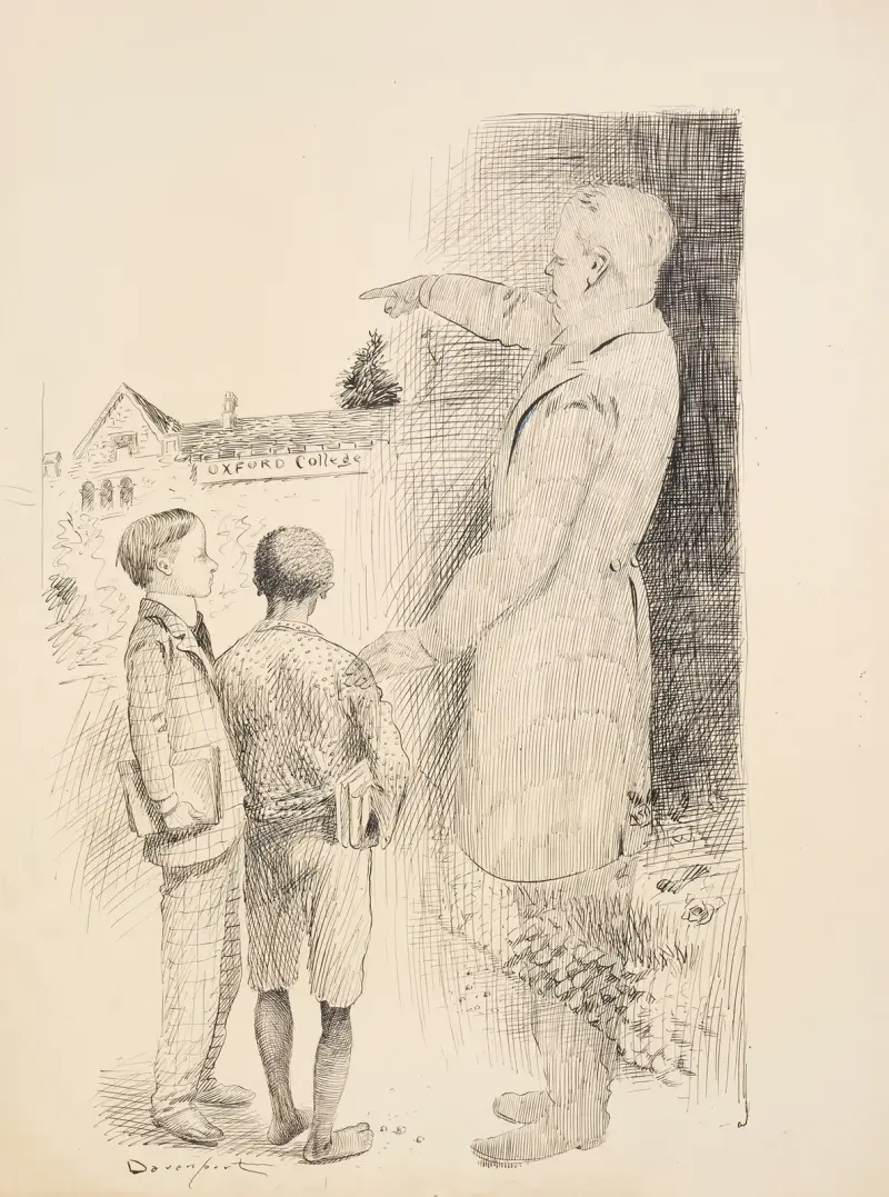 Carl Rhodes och hans bästa pappa av Homer Davenport