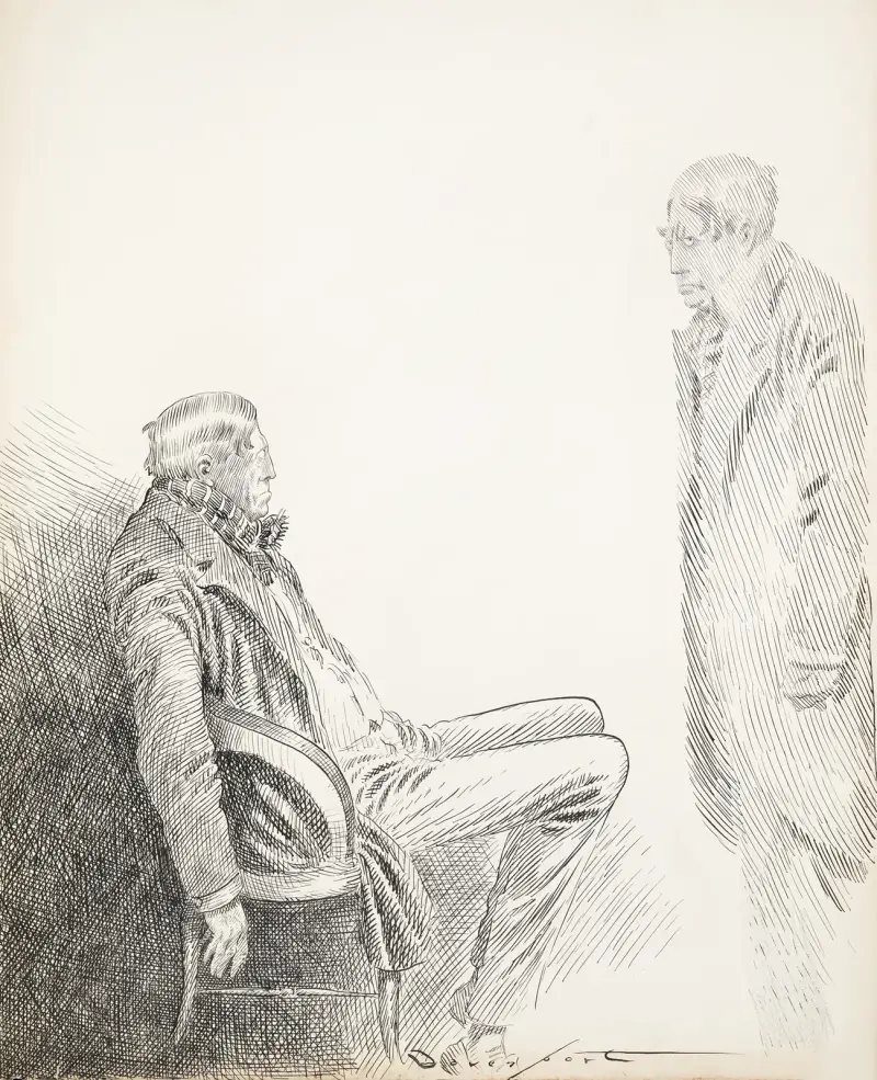 Hearst and the man that [illegible] him av Homer Davenport