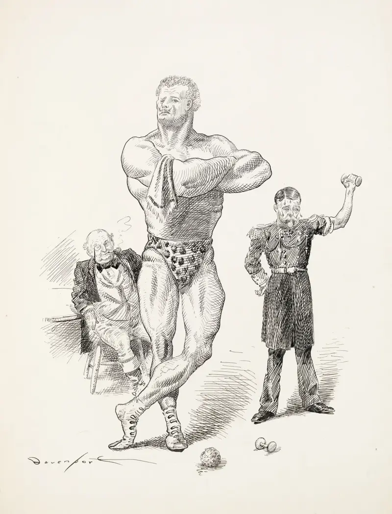 Kung och idrottsman av Homer Davenport