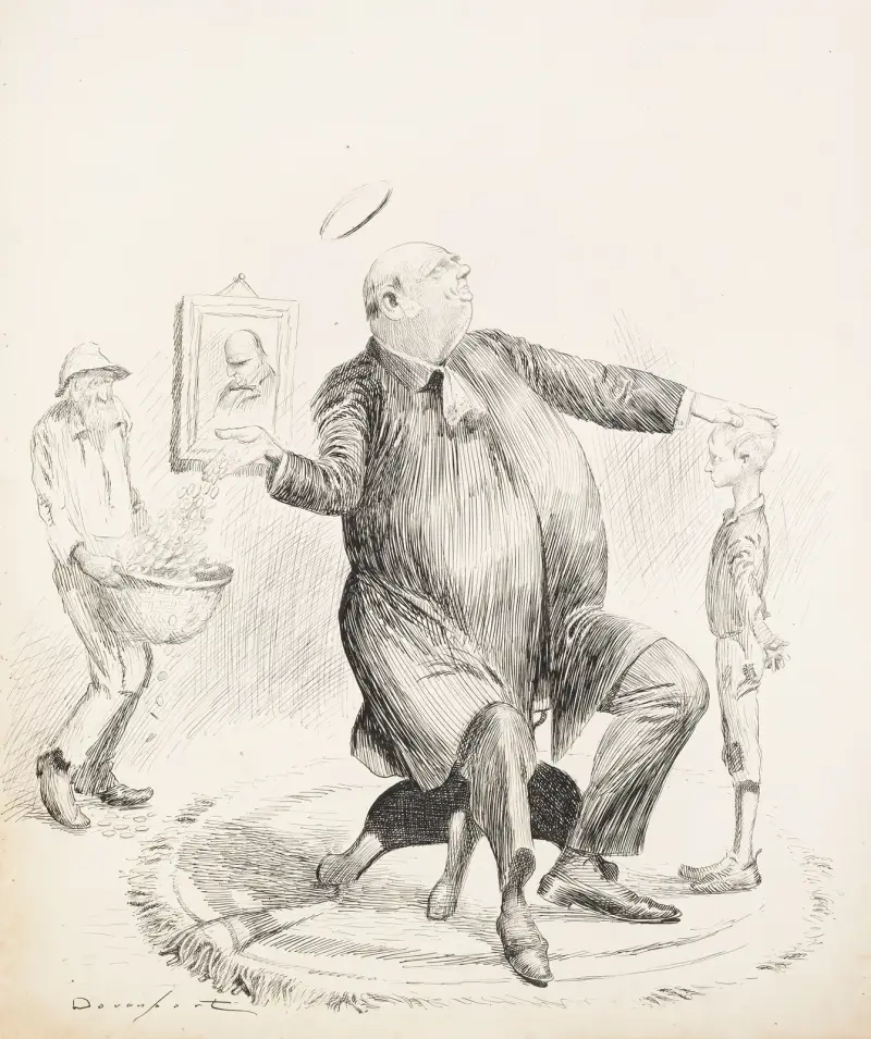 Mr. Hanna as he would like to be caricatured av Homer Davenport