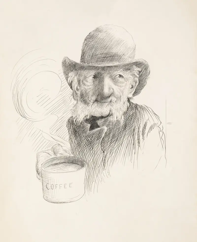 Only a Cup of Coffee av Homer Davenport