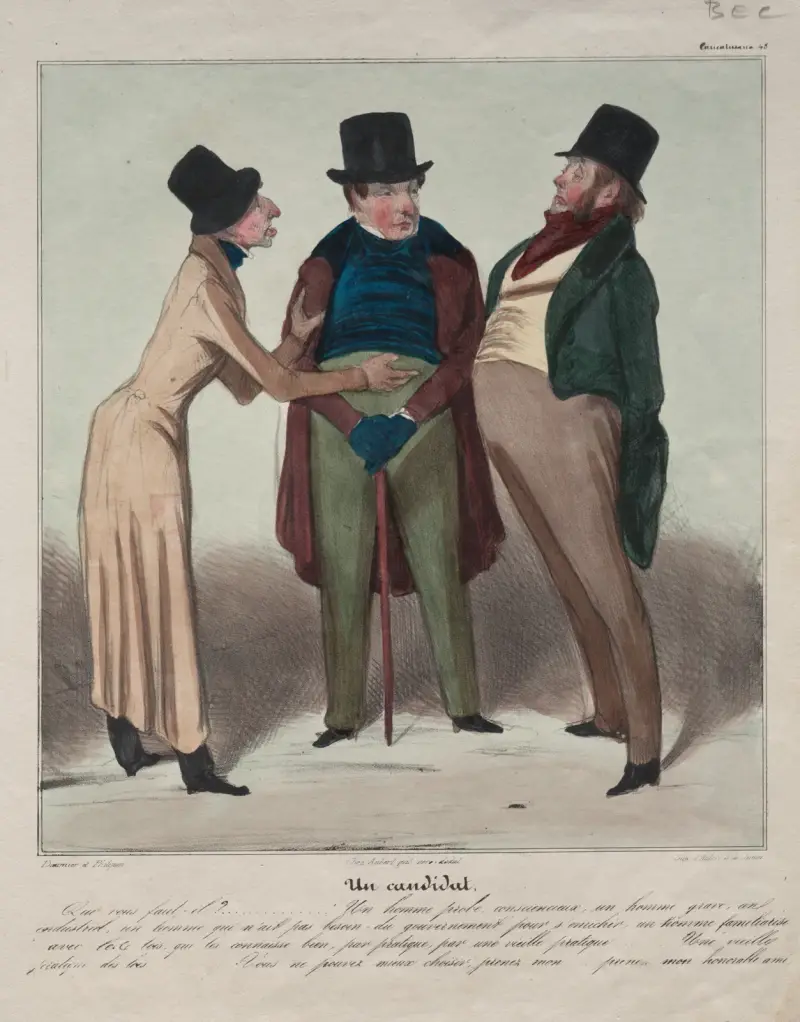 En kandidat av Honoré Daumier