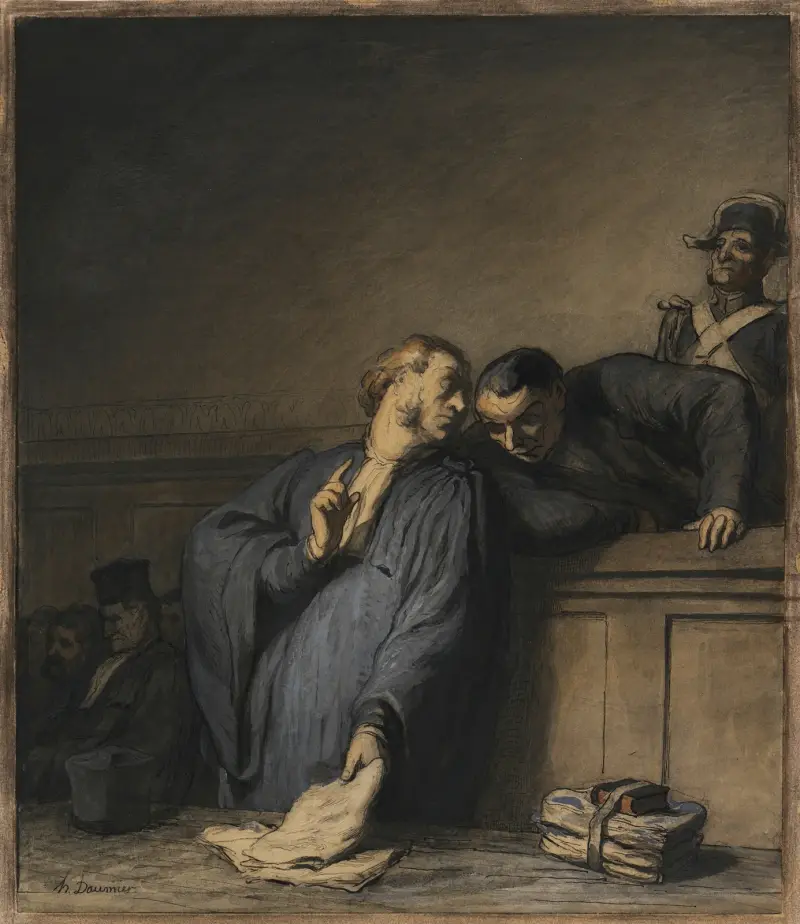 Ett kriminellt fall av Honoré Daumier
