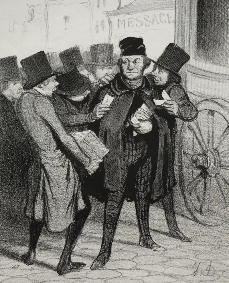 En nöjestripp till Paris av Honoré Daumier