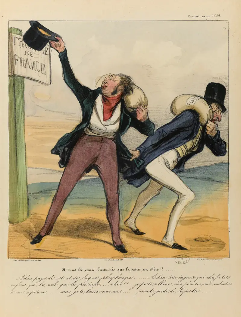 A tous les cœurs bien nés que la patrie est chère av Honoré Daumier