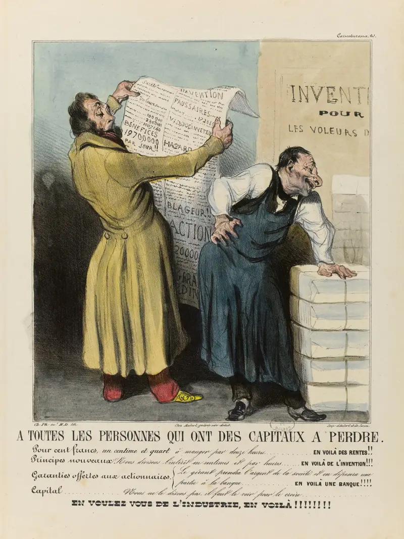 Till alla personer som har kapital att förlora av Honoré Daumier
