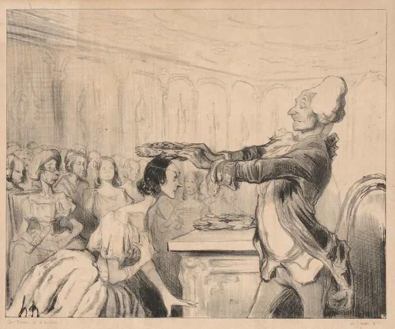 Kvinnornas akademi av Honoré Daumier