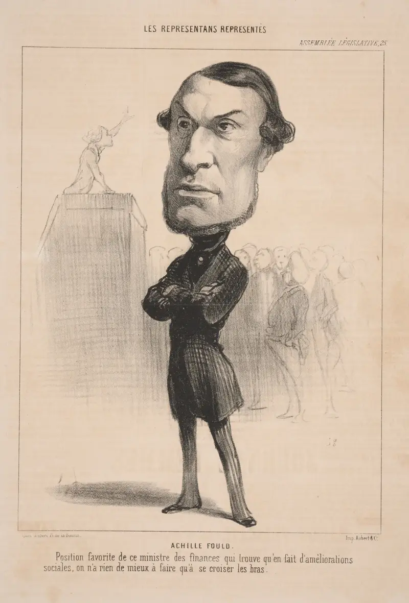 Achille Fould. Finansministerns favoritposition som . . . av Honoré Daumier