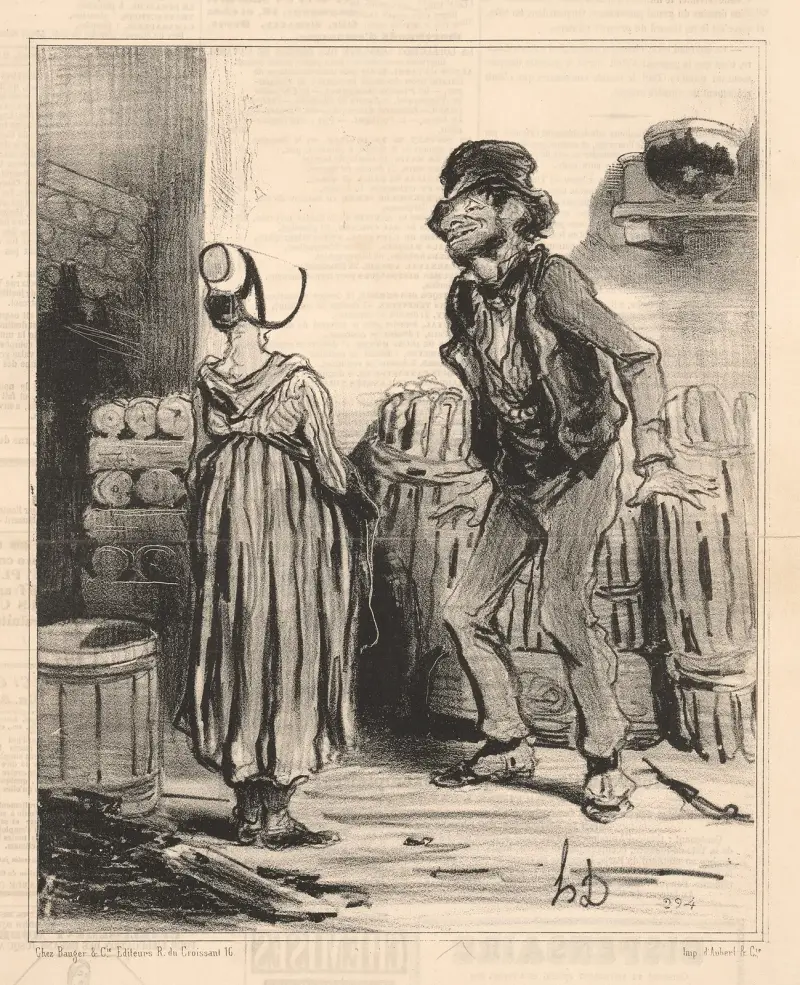 Ah! Fouchtrrrrra! My wife we av Honoré Daumier