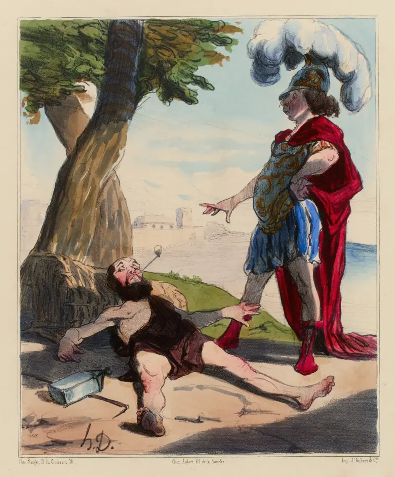 Aleksander i Diogenes, Honoré Daumier
