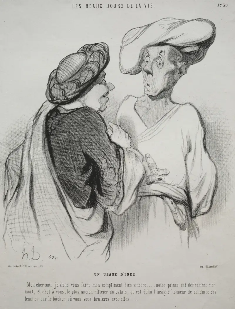 En indisk sed av Honoré Daumier