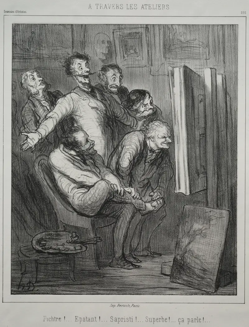 Around the Studios av Honoré Daumier