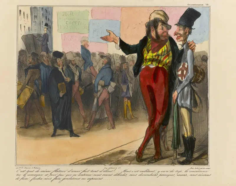 C’est tout de même flatteur d’avoir fait tant d’élèves av Honoré Daumier