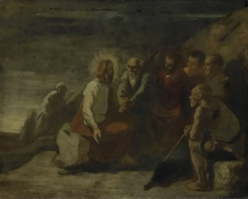 Kristus och hans lärjungar av Honoré Daumier