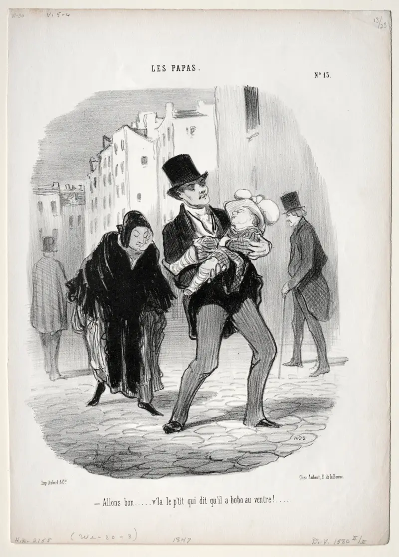 Come along, dear… von Honoré Daumier