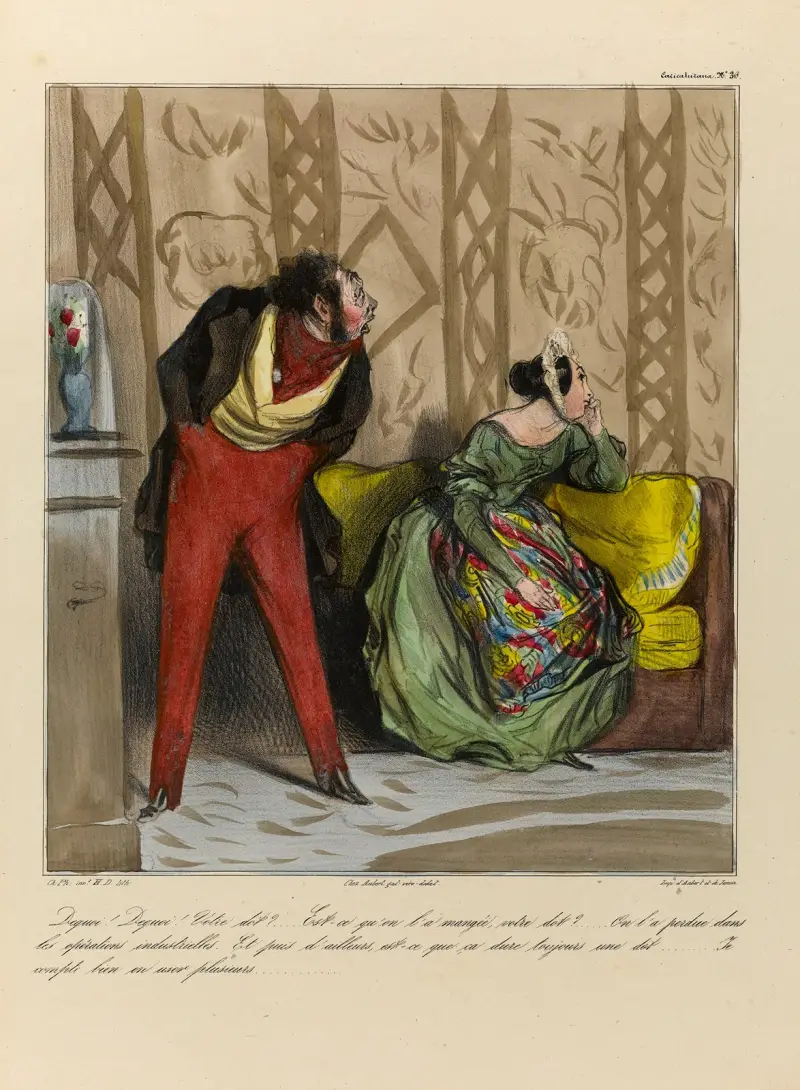 Vad har du för hemgift? Har vi ätit upp den, er hemgift av Honoré Daumier