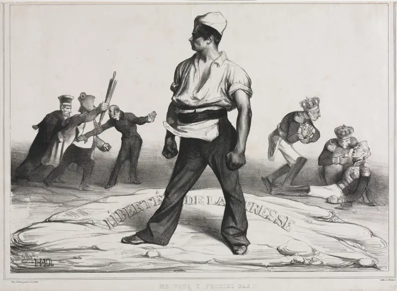 Misch dich nicht ein! von Honoré Daumier