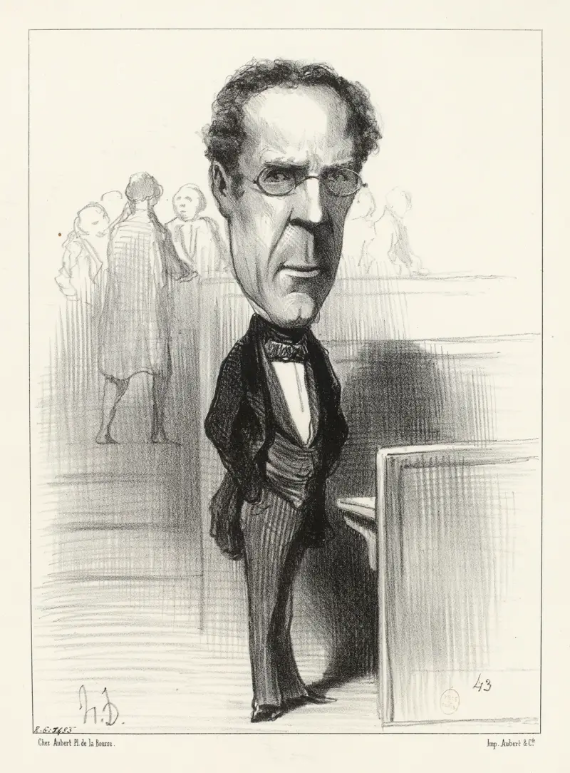 Duvergier de Hauranne av Honoré Daumier