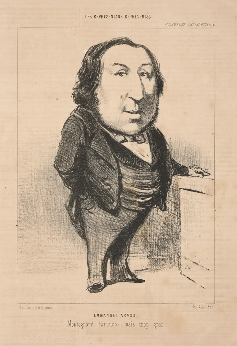 Emmanuel Arago av Honoré Daumier