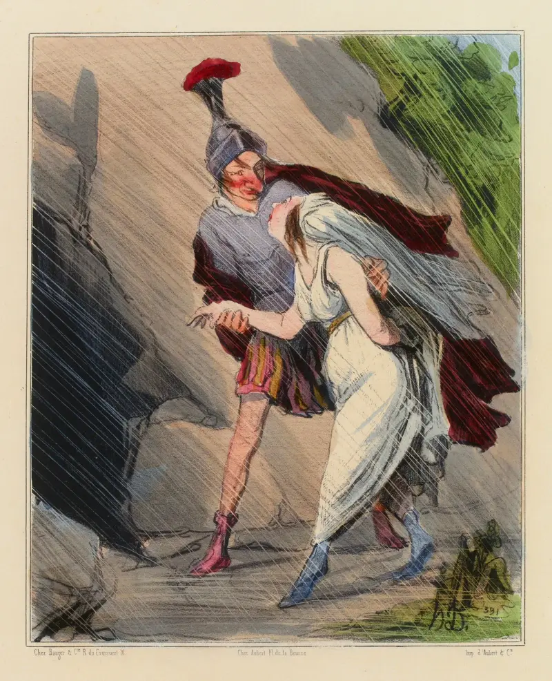 Enée et Didon von Honoré Daumier