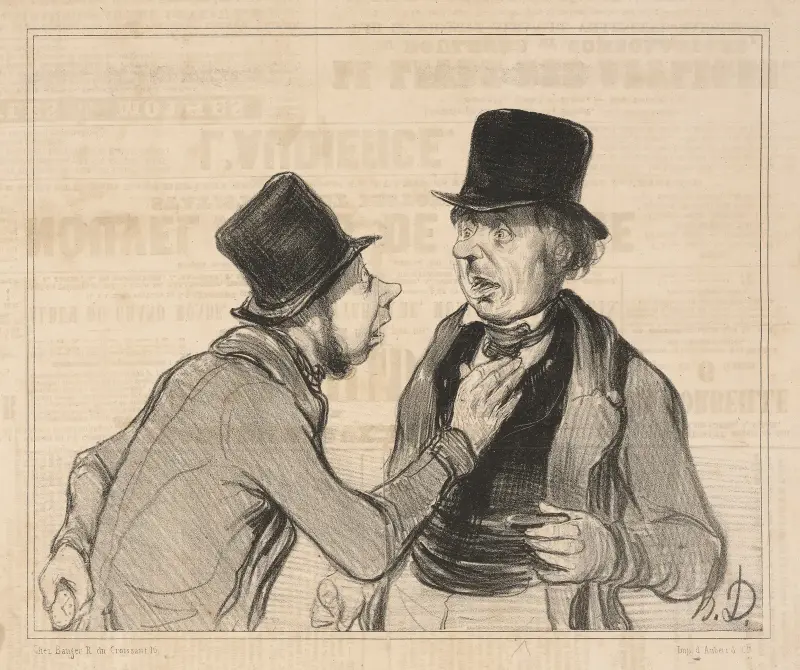 Es sir, you are not from Paris, we see this and I warn you! An individual without l av Honoré Daumier