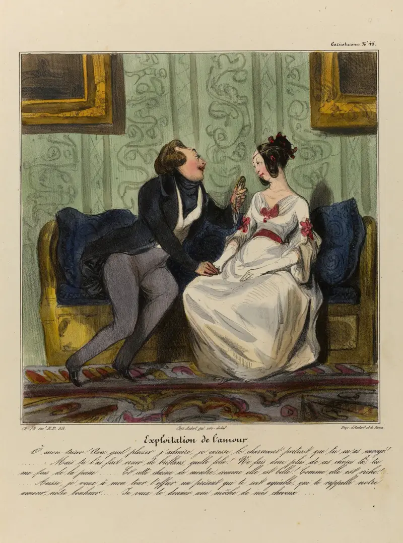 Exploitation de l’amour av Honoré Daumier