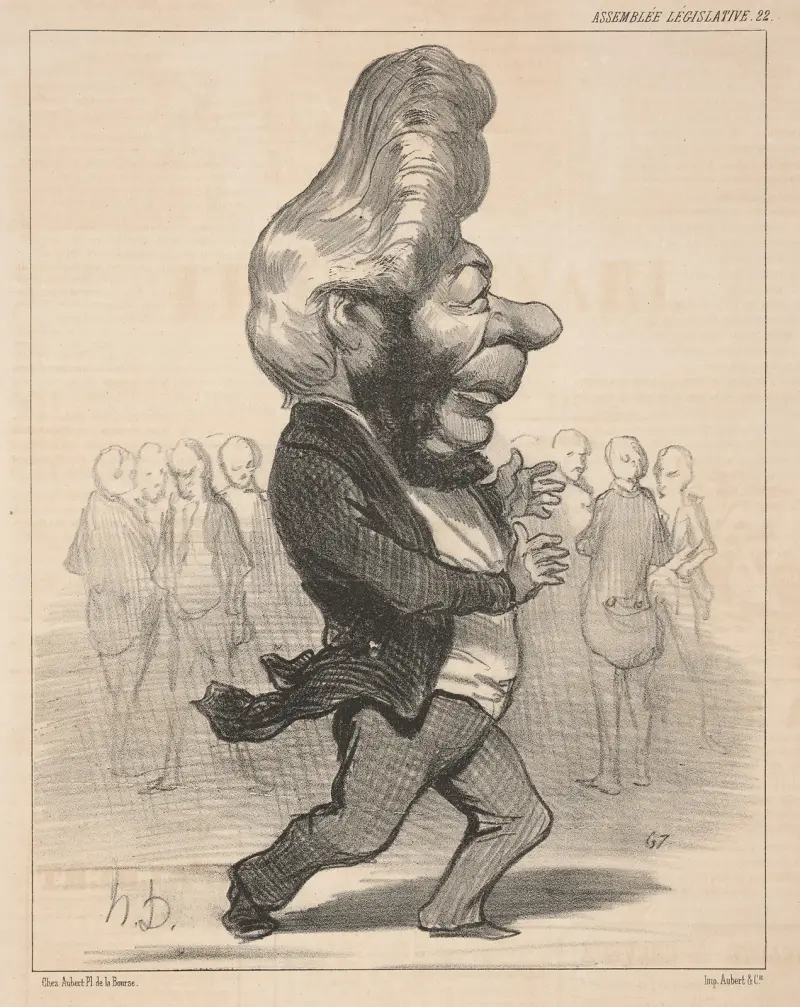 Favre Ferdinand. Ferdinand I write, do not pronounce . . . Confusion is impossible av Honoré Daumier