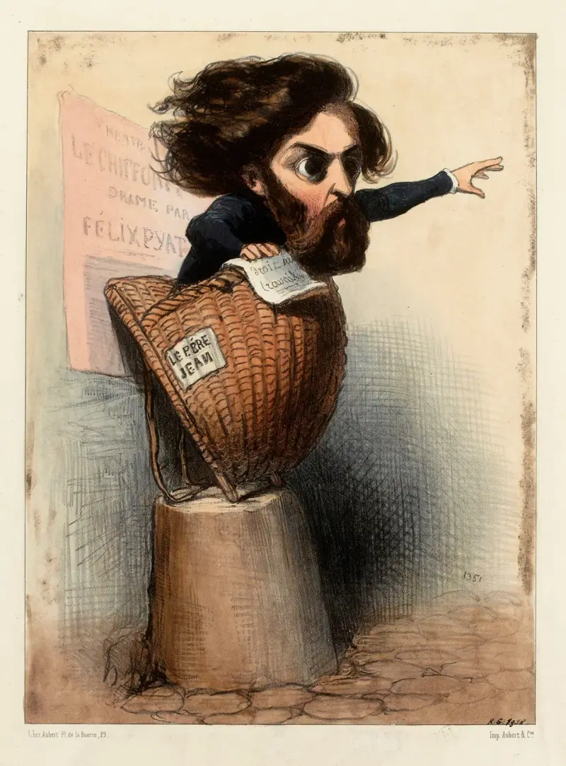 Félix Pyat von Honoré Daumier