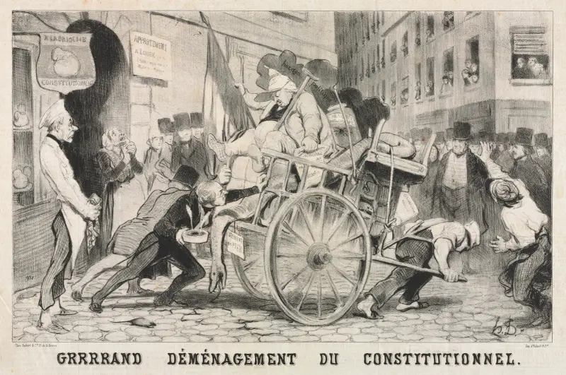 Great Removal of the Constitutional Establishment av Honoré Daumier