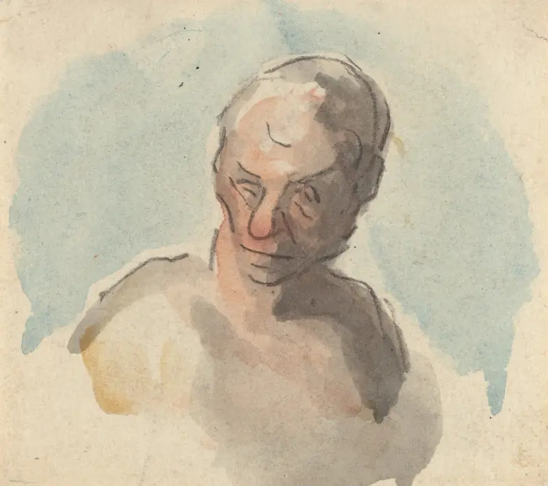 Manshuvud V av Honoré Daumier