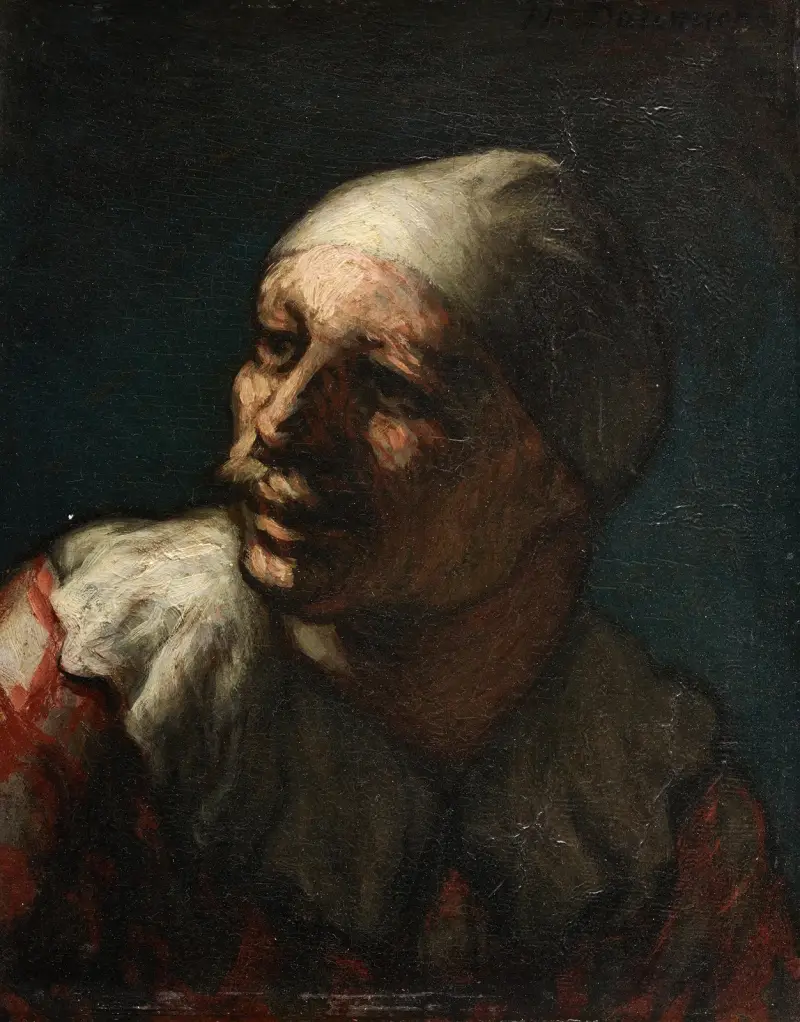 Pasquins huvud av Honoré Daumier