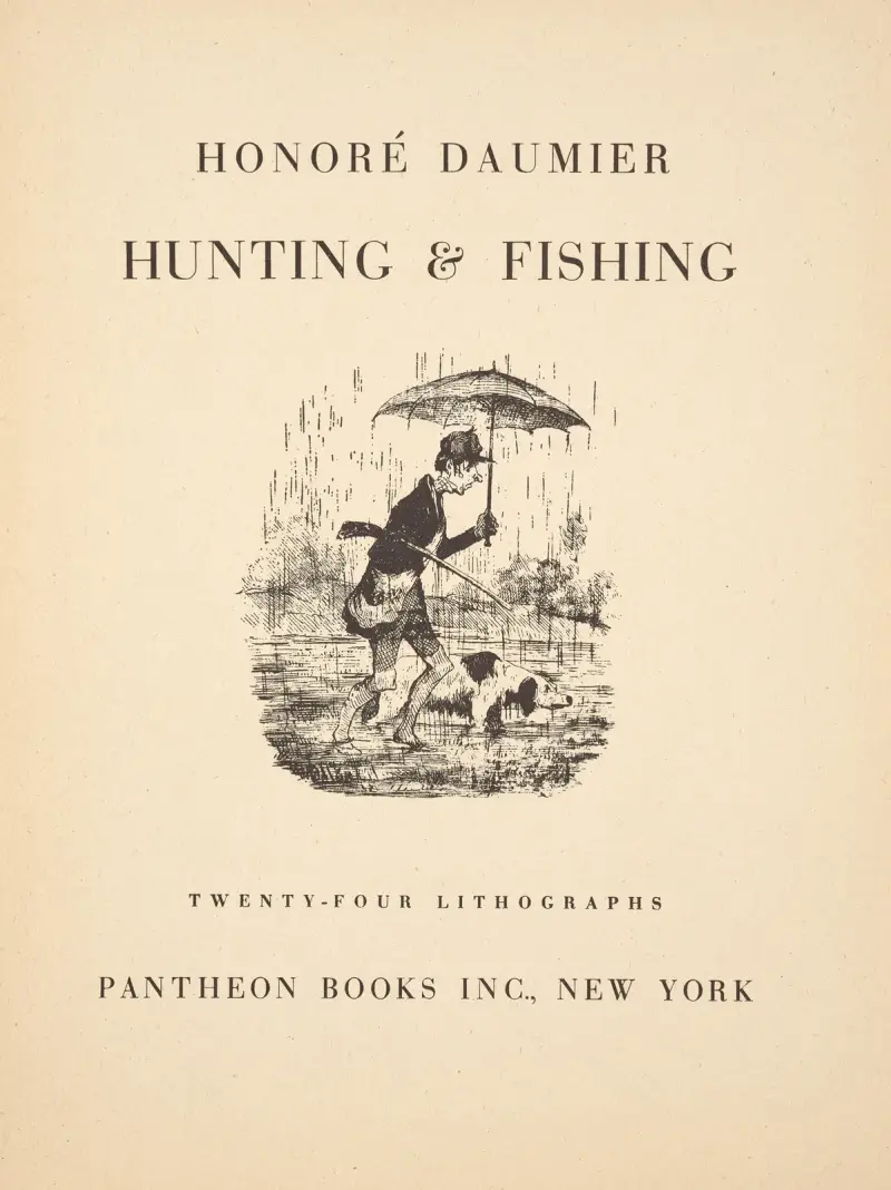 Jakt och fiske Pl.01 av Honoré Daumier