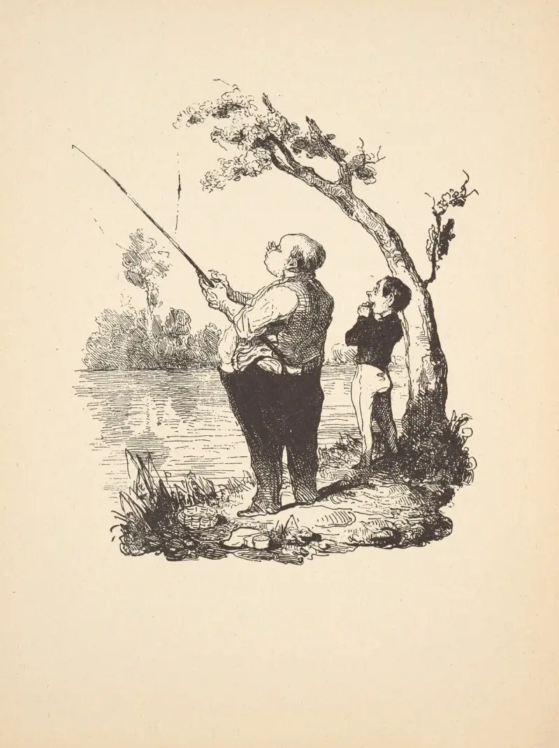 Jakt och fiske, pl. 02 av Honoré Daumier