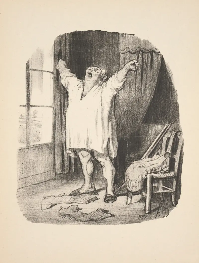 Hunting and fishing Pl.11 av Honoré Daumier