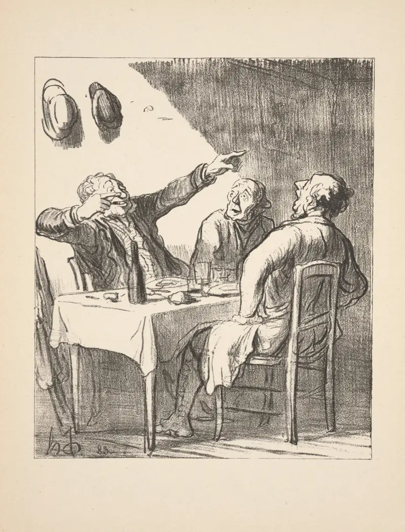 Hunting and fishing Pl.16 av Honoré Daumier