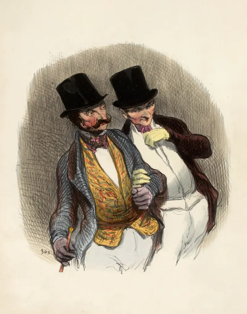 De kommer tillbaka för att plocka ankorna av Honoré Daumier