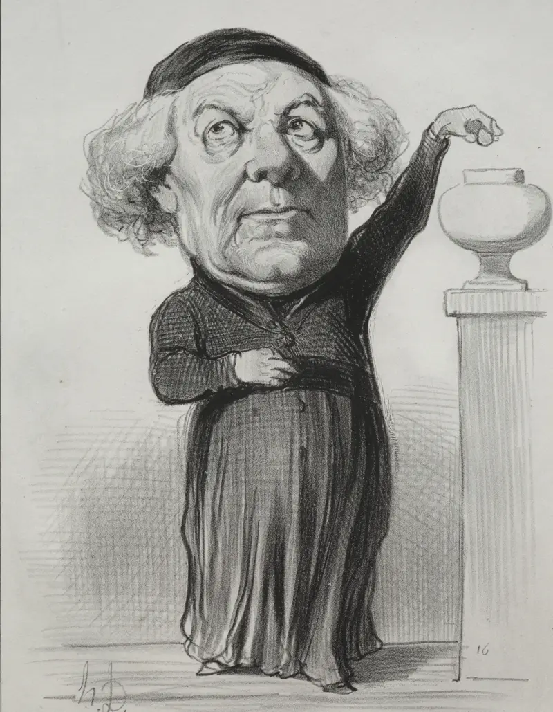 Jean Jacques Fayet, biskop av Orléans av Honoré Daumier