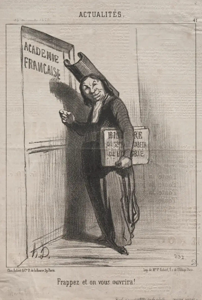 Knock and it will open for you! av Honoré Daumier
