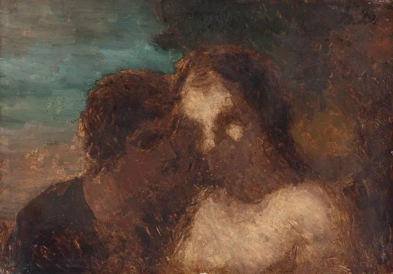 Förtroendet eller Judas kyss av Honoré Daumier