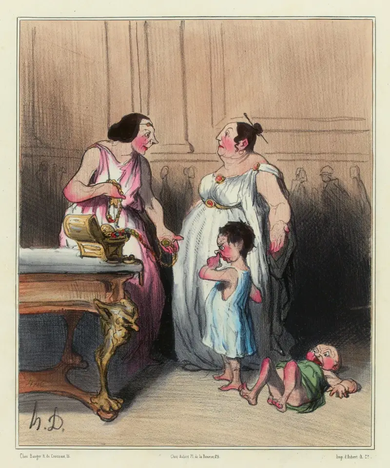 Grachernas moder av Honoré Daumier