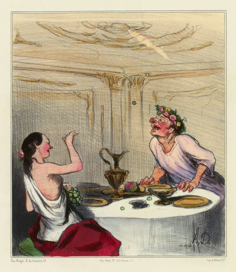 Anakreons död av Honoré Daumier