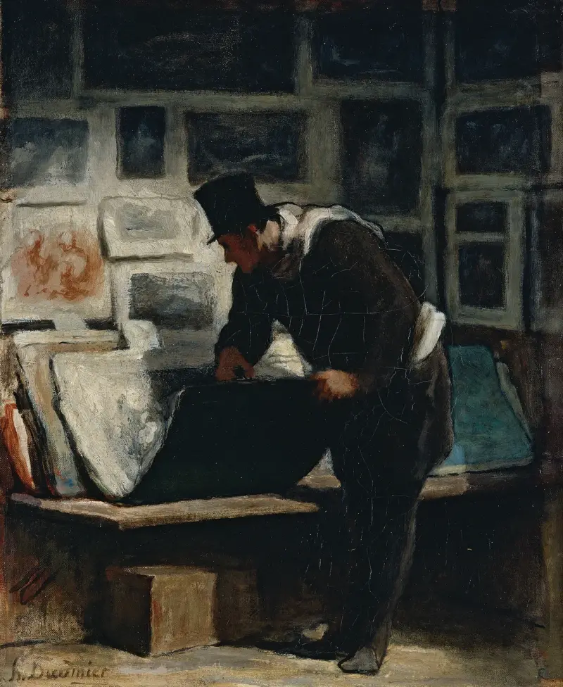 Konstsamlaren av Honoré Daumier